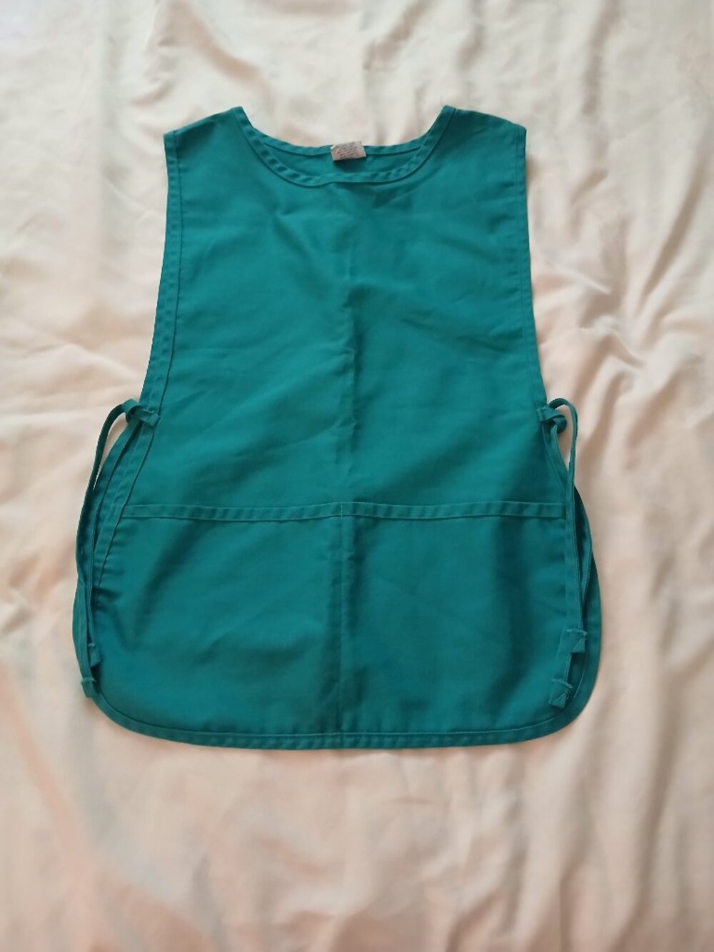 Vintage Teal Cobbler's Apron with Pockets by Fame-USA